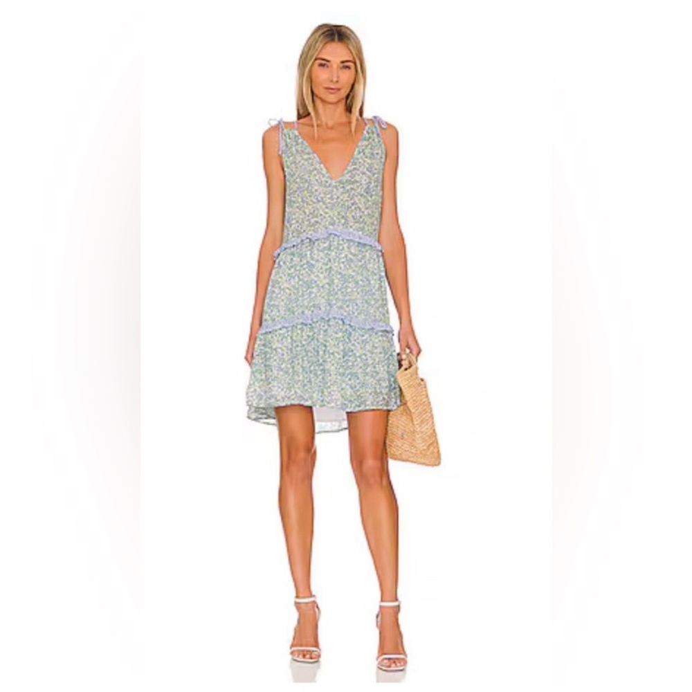 Rails Janelle Blue/Green Floral Sundress